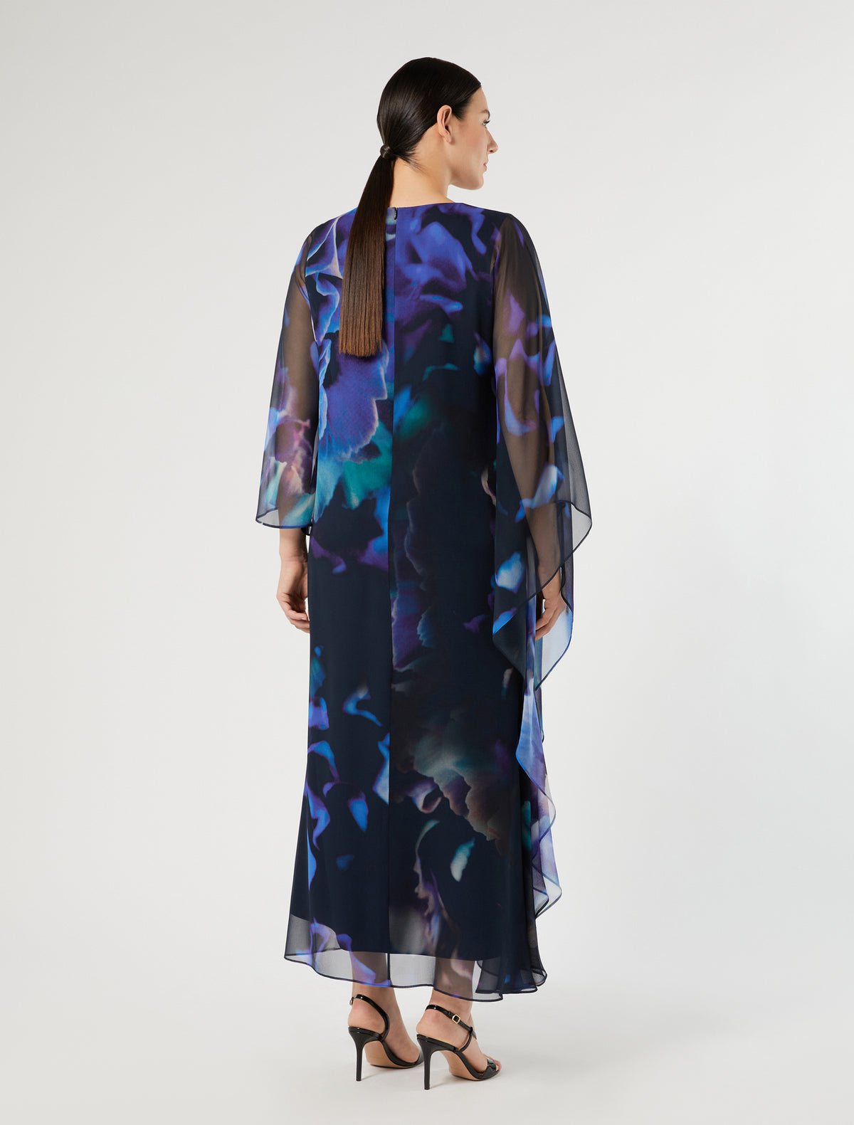 Marina Rinaldi Pure Silk Georgette Dress