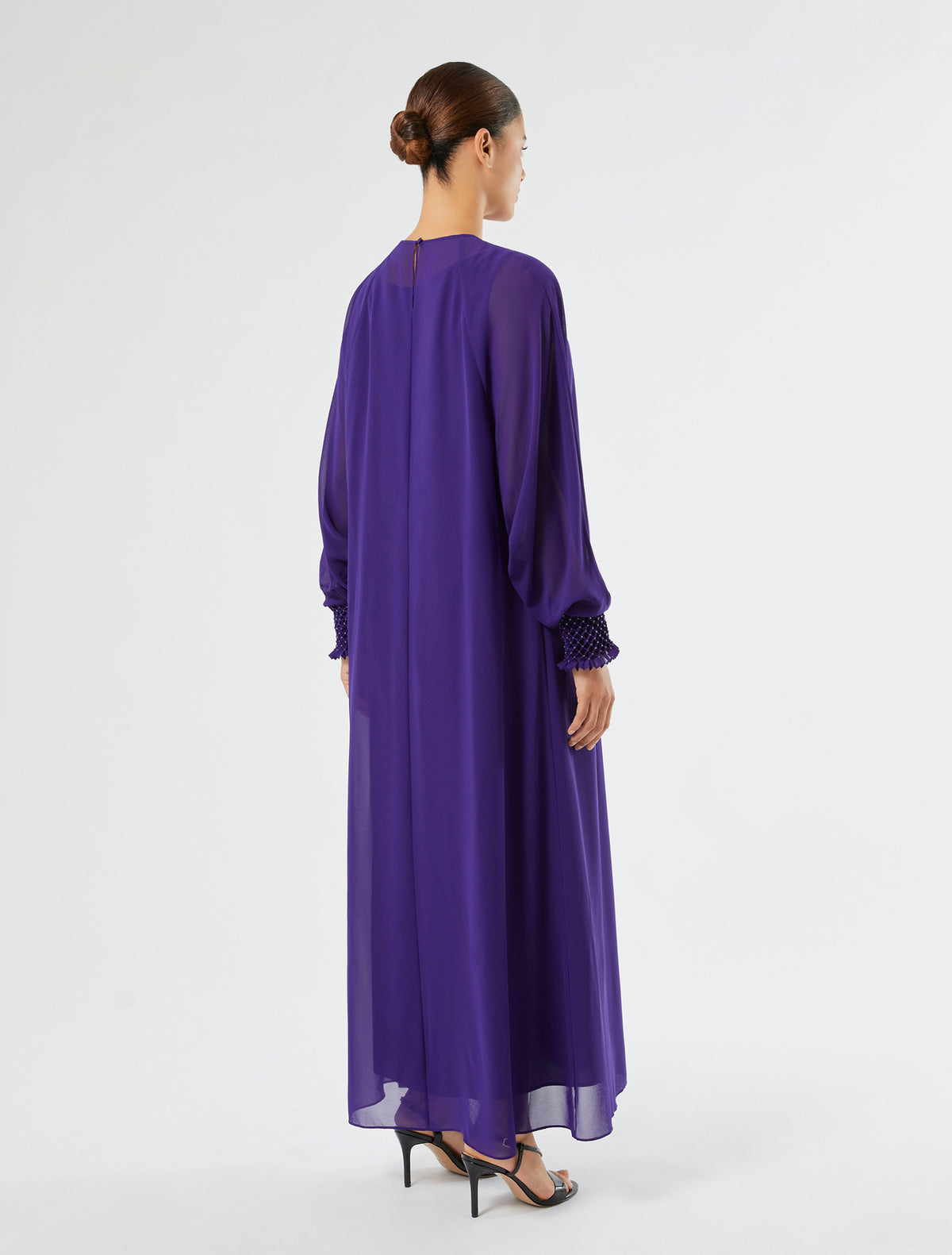 Marina Rinaldi Embroidered Georgette Dress