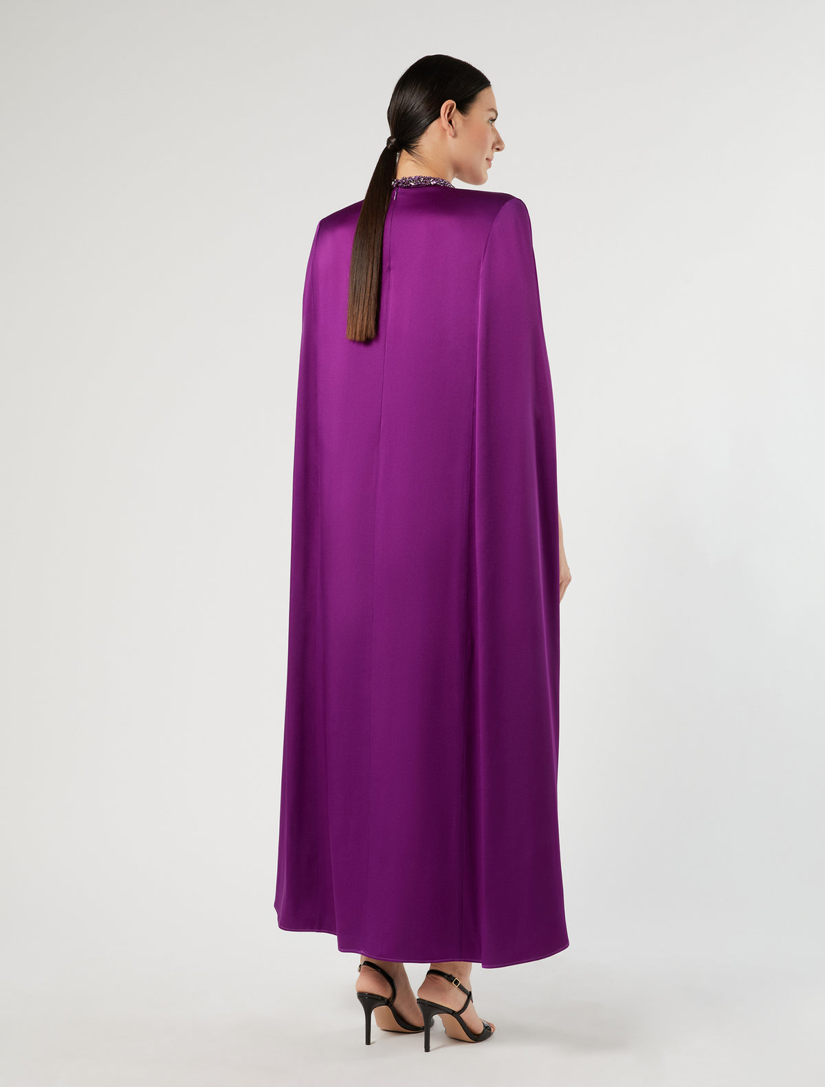Marina Rinaldi Shiny Envers Satin Dress