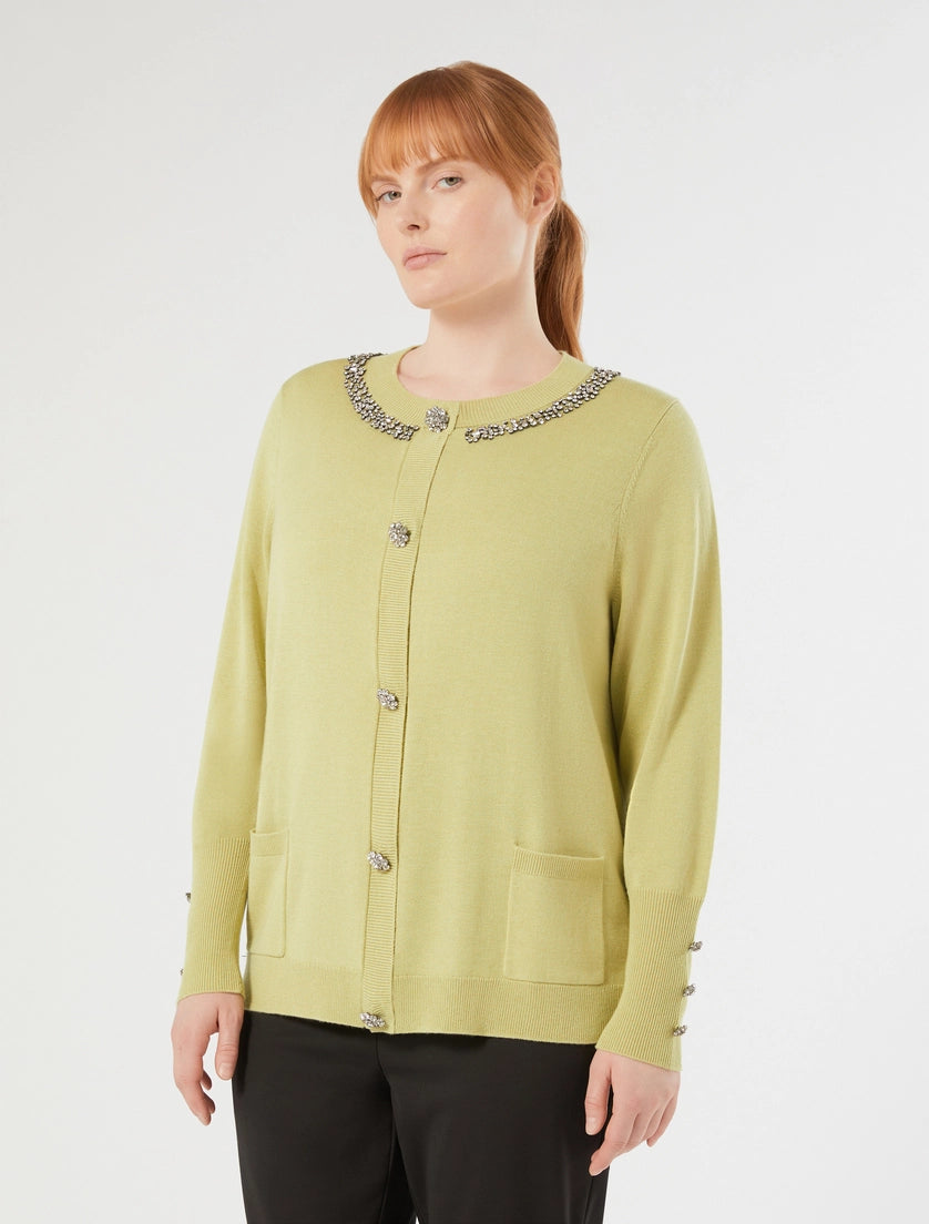 Marina Rinaldi Silk and cashmere cardigan