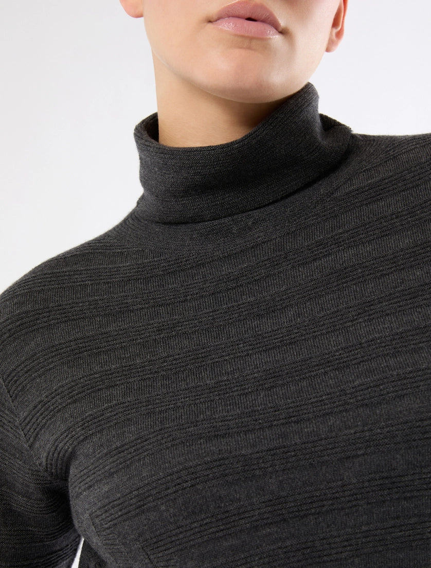 Marina Rinaldi Pure wool polo-neck sweater