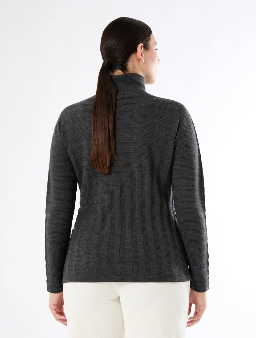 Marina Rinaldi Pure wool polo-neck sweater