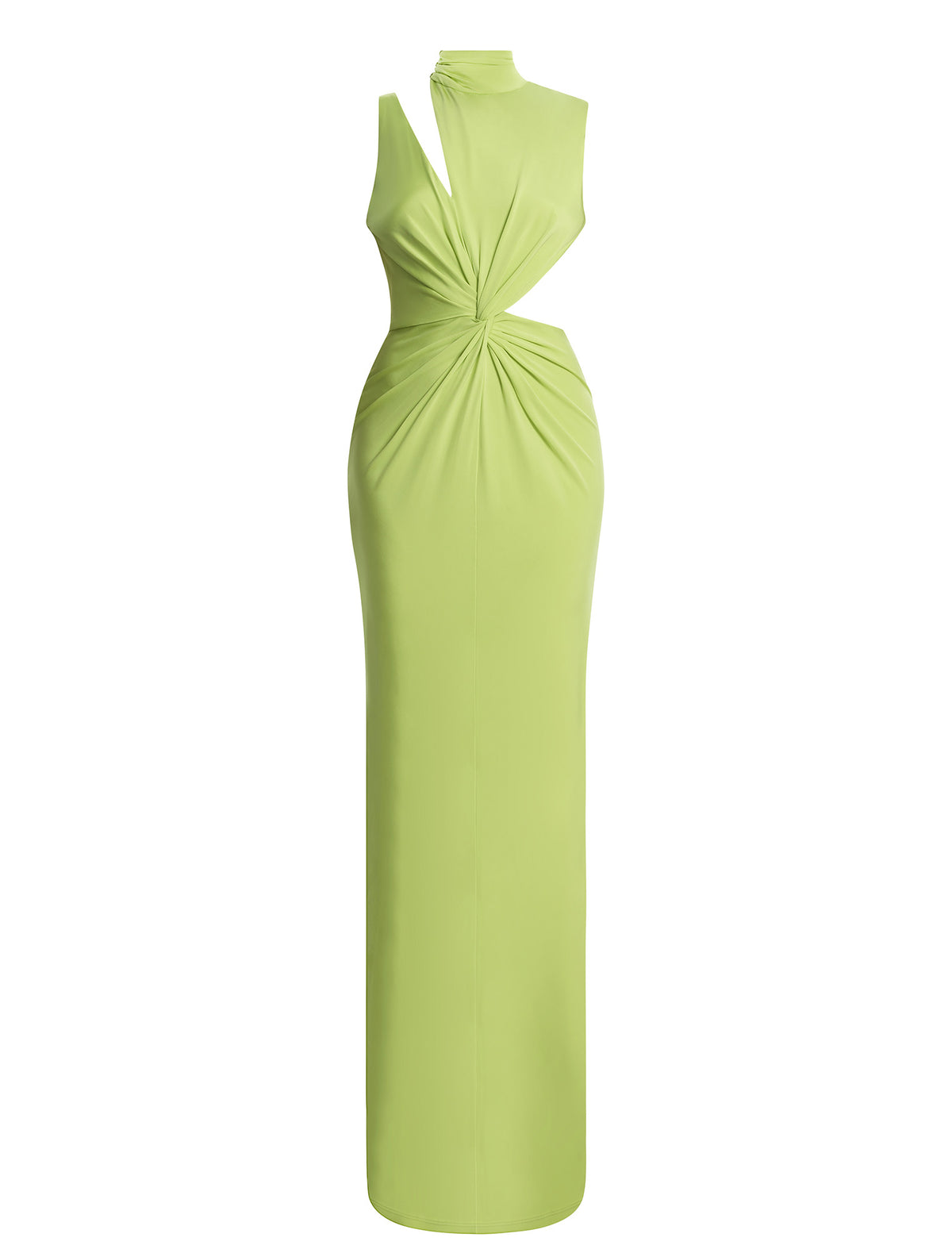 BCBGMAXAZARIA Asymmetrical Jersey Gown