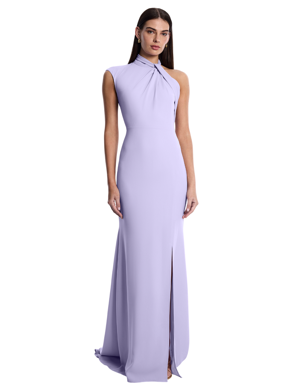 BCBGMAXAZARIA Drape Neck Gown