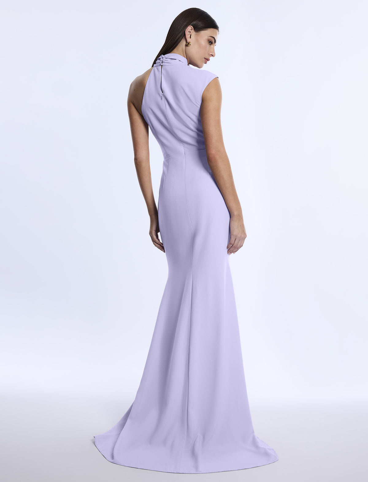 BCBGMAXAZARIA Drape Neck Gown