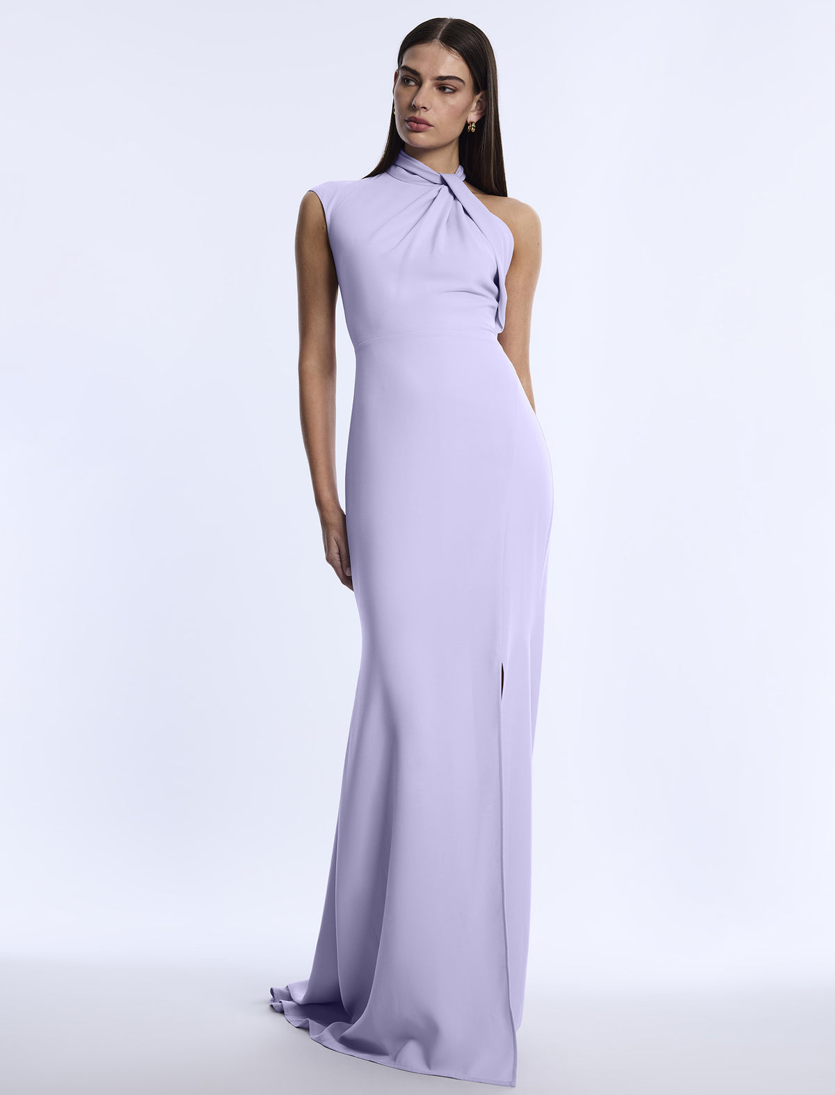 BCBGMAXAZARIA Drape Neck Gown