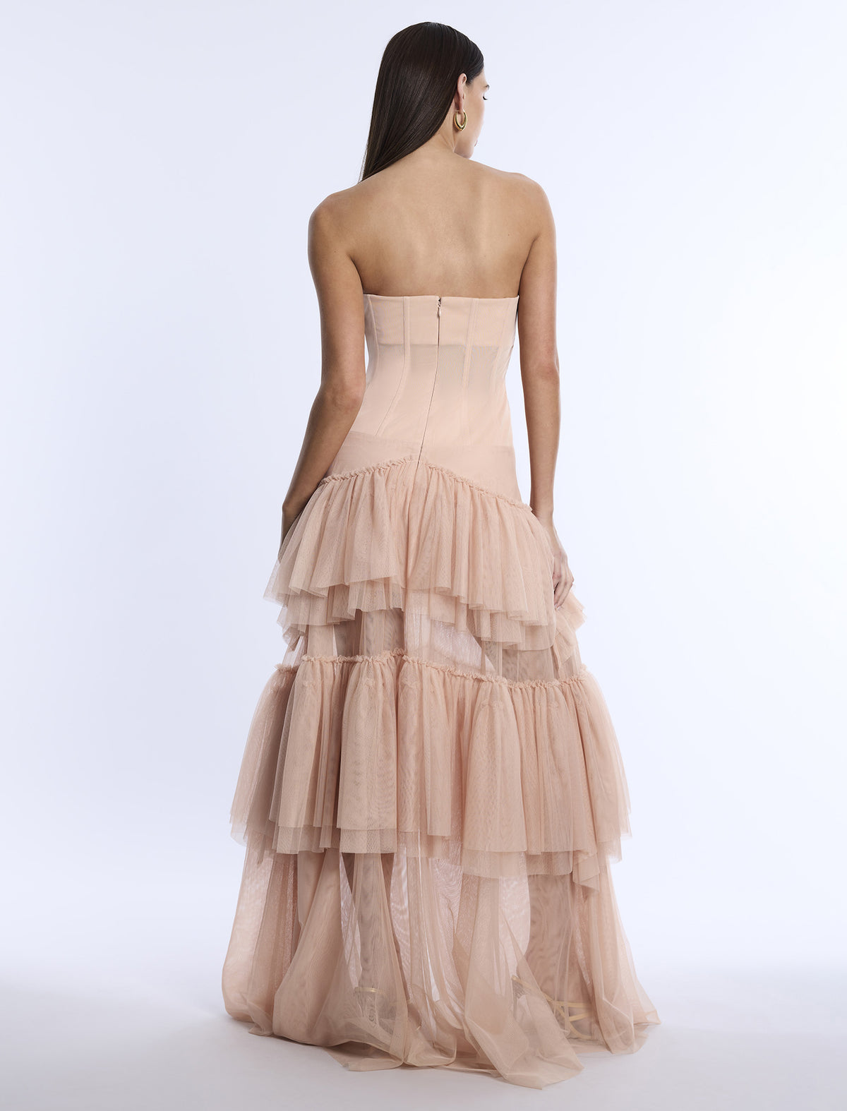BCBGMAXAZARIA Strapless Corset Gown
