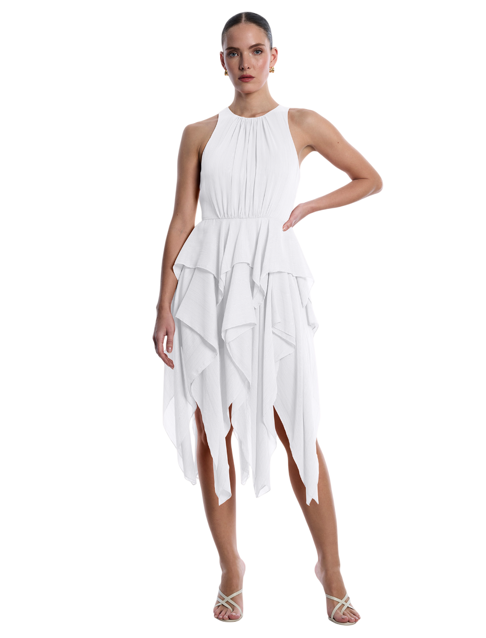 BCBGMAXAZARIA Ruffle Skirt Dress