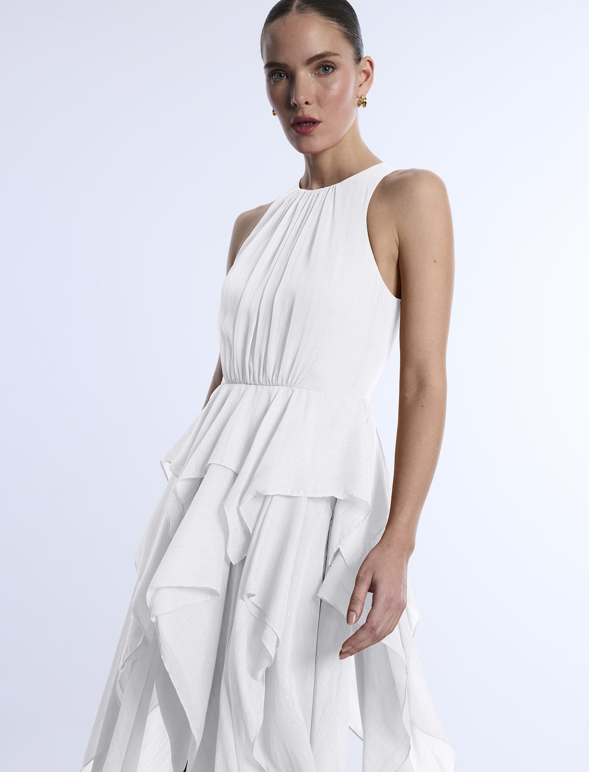 BCBGMAXAZARIA Ruffle Skirt Dress