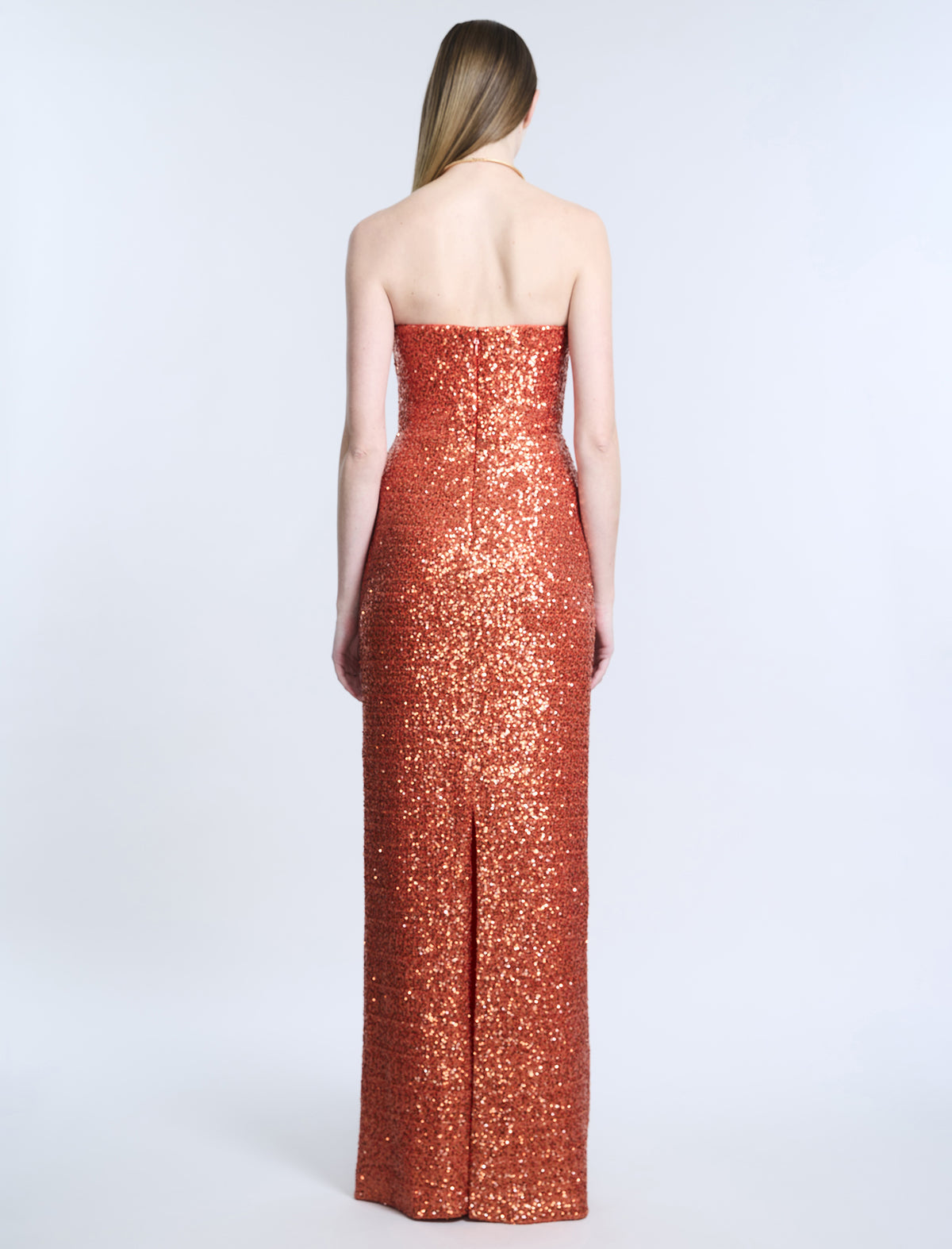 BCBGMAXAZARIA Plunging  U Neckline  Gown