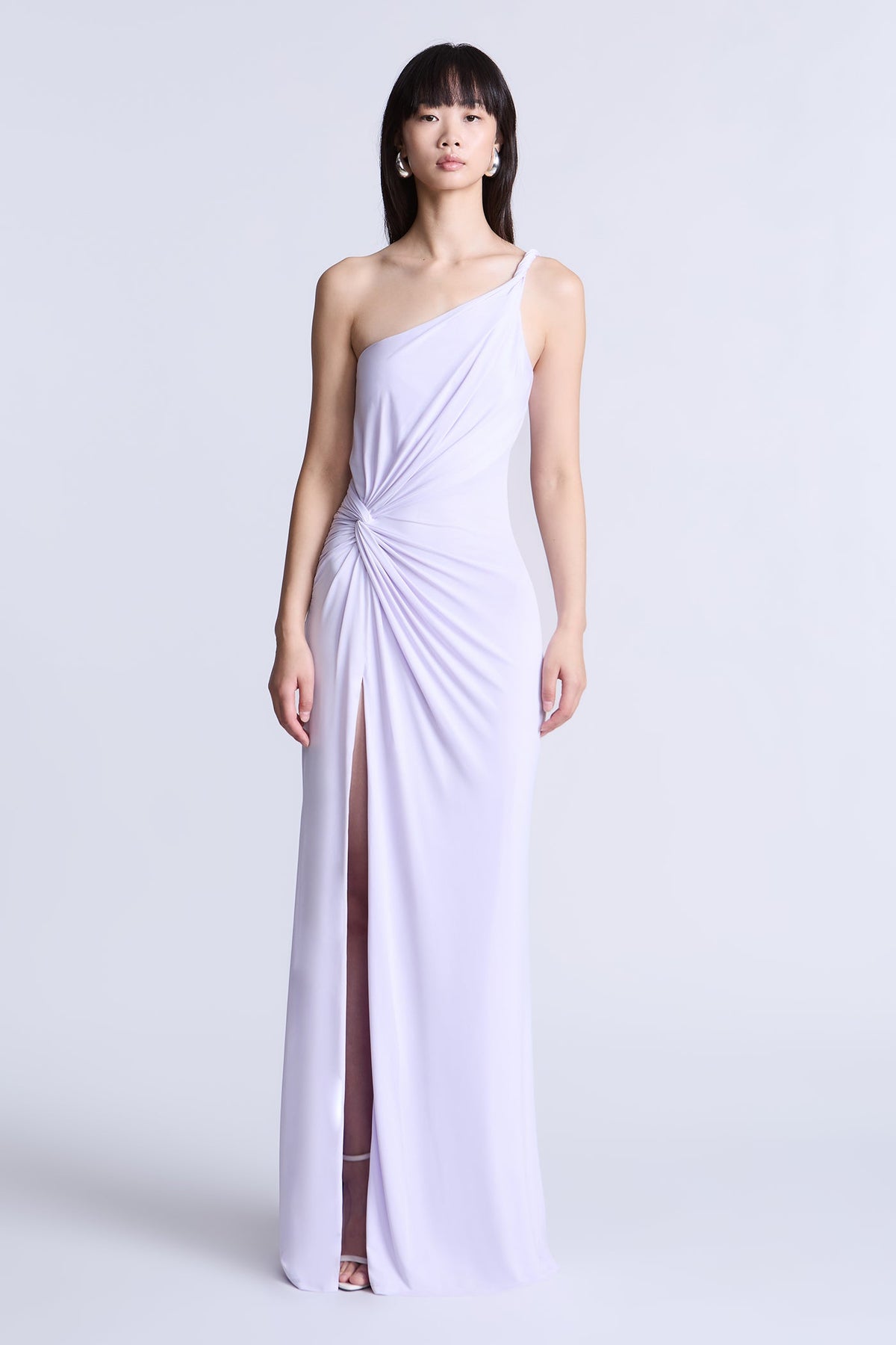 BCBGMAXAZARIA Christine Gown Soft jersey with a smooth fluid finish.
