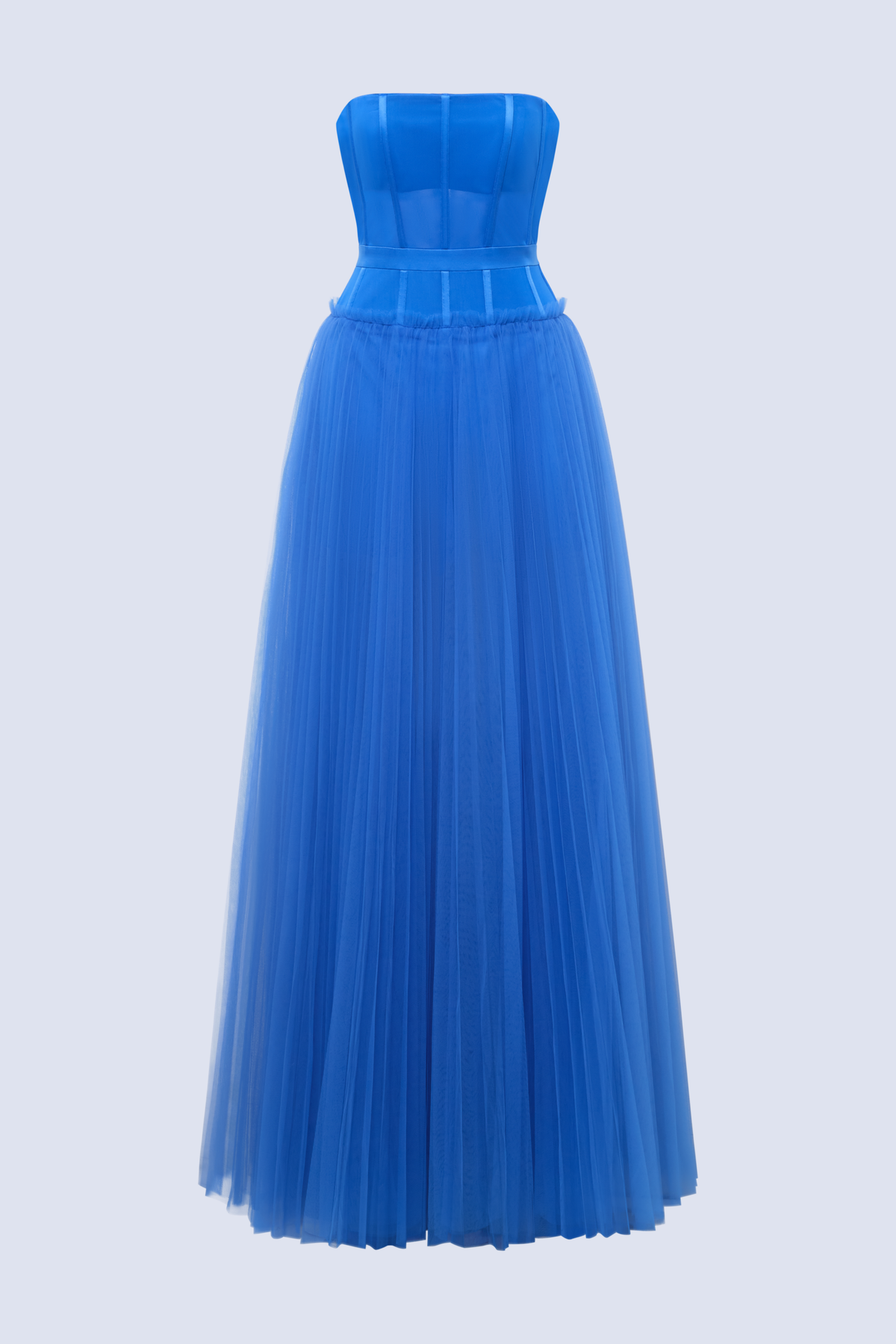 BCBGMAXAZARIA Paris Gown Vivid tulle crafted with airy layers that create soft volume