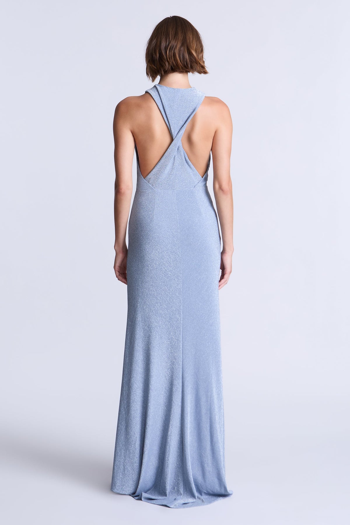 BCBGMAXAZARIA Knit Demi Gown finished with a subtle shimmer.