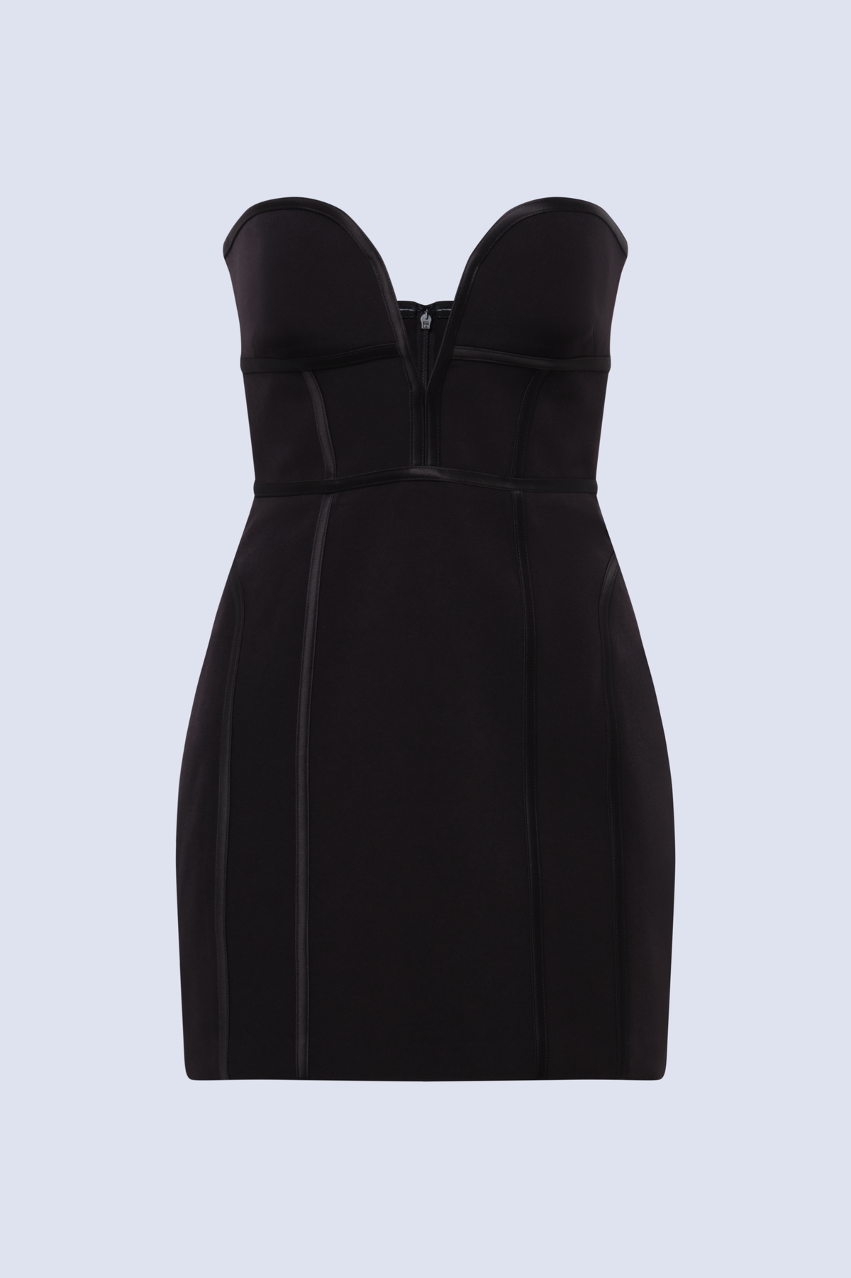 BCBGMAXAZARIA Julia Dress strapless mini meticulously crafted with an intimate corseted bodice