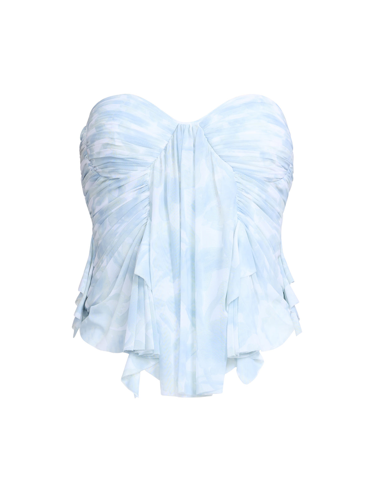 BCBGMAXAZARIA Printed  Mesh Corset