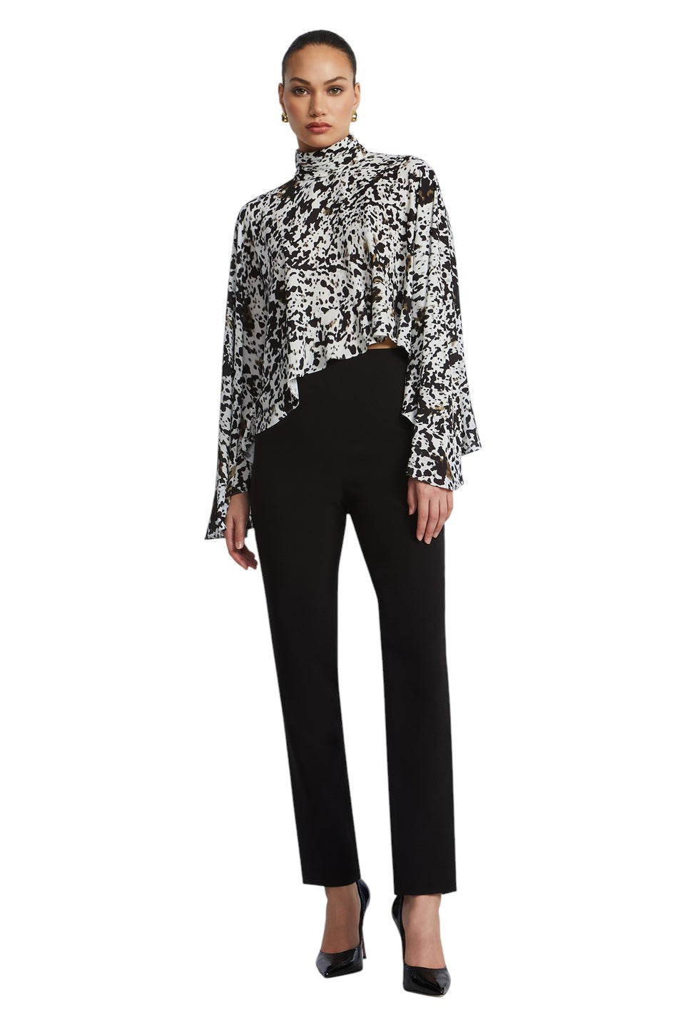 BCBGMAXAZARIA HIGH NECK  TOP