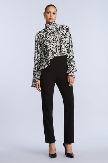 BCBGMAXAZARIA HIGH NECK  TOP