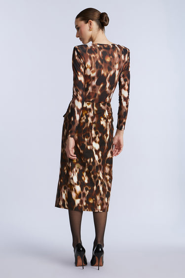 BCBGMAXAZARIA PRINTED BODYSUIT