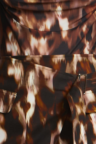 BCBGMAXAZARIA PRINTED BODYSUIT