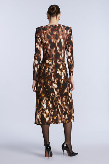 BCBGMAXAZARIA Overlap Midi Skirt