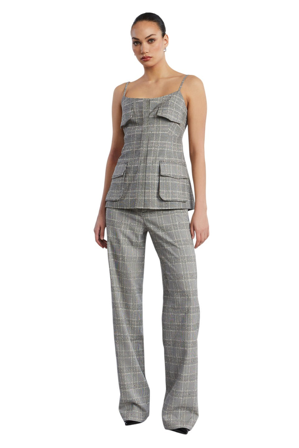 BCBGMAXAZARIA GLEN PLAID PANT