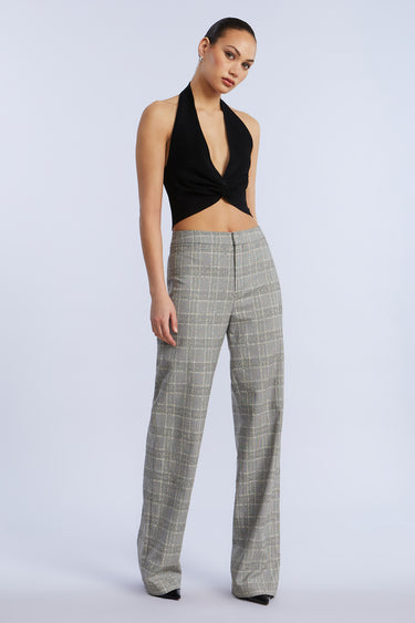 BCBGMAXAZARIA GLEN PLAID PANT