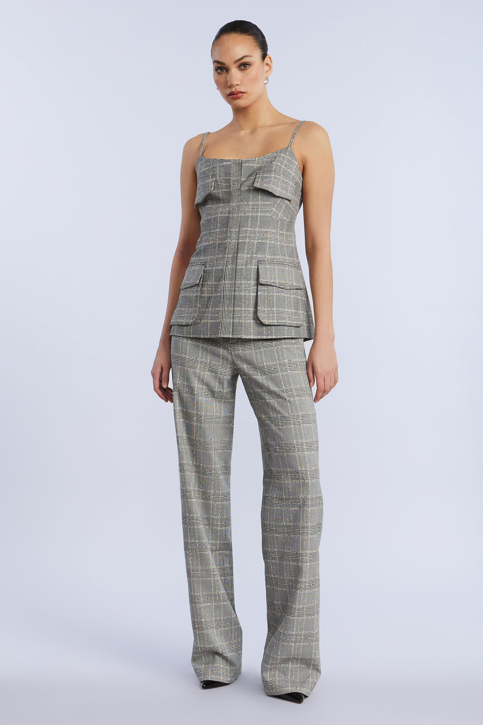 BCBGMAXAZARIA GLEN PLAID PANT