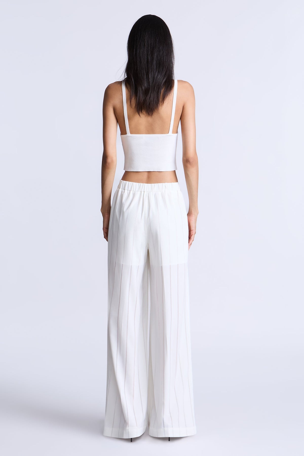 BCBGMAXAZARIA Hannah Pant Lightweight pinstripe designed with a relaxed fluid drape