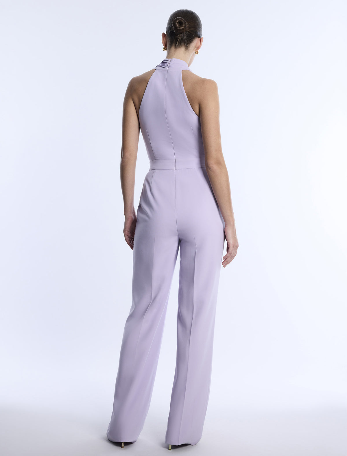 BCBGMAXAZARIA Cross Neck Jumpsuit