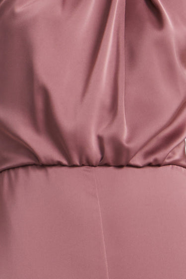 BCBGMAXAZARIA Pleated Halter Jumpsuit