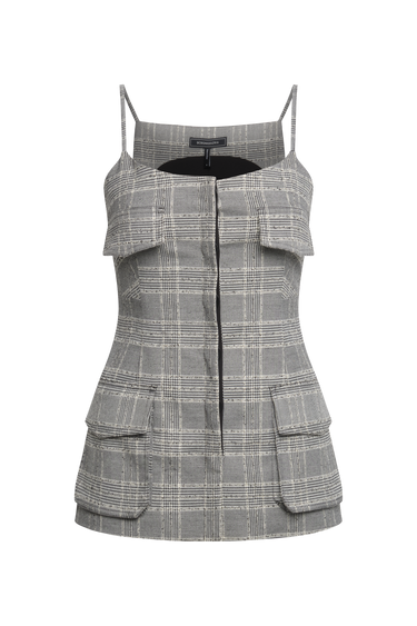 BCBGMAXAZARIA Glen Plaid Vest