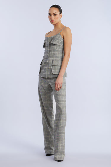 BCBGMAXAZARIA Glen Plaid Vest