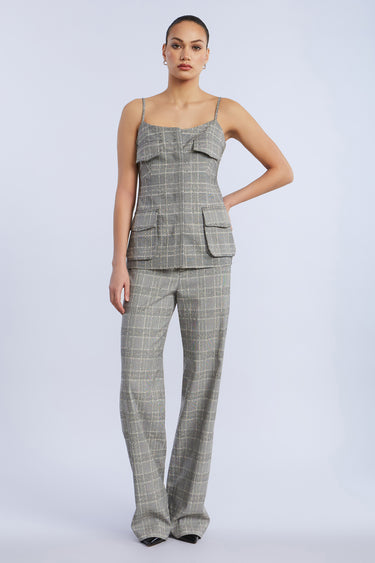 BCBGMAXAZARIA Glen Plaid Vest