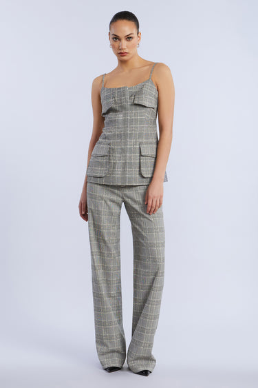 BCBGMAXAZARIA Glen Plaid Vest