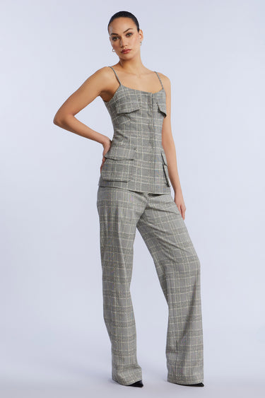 BCBGMAXAZARIA Glen Plaid Vest