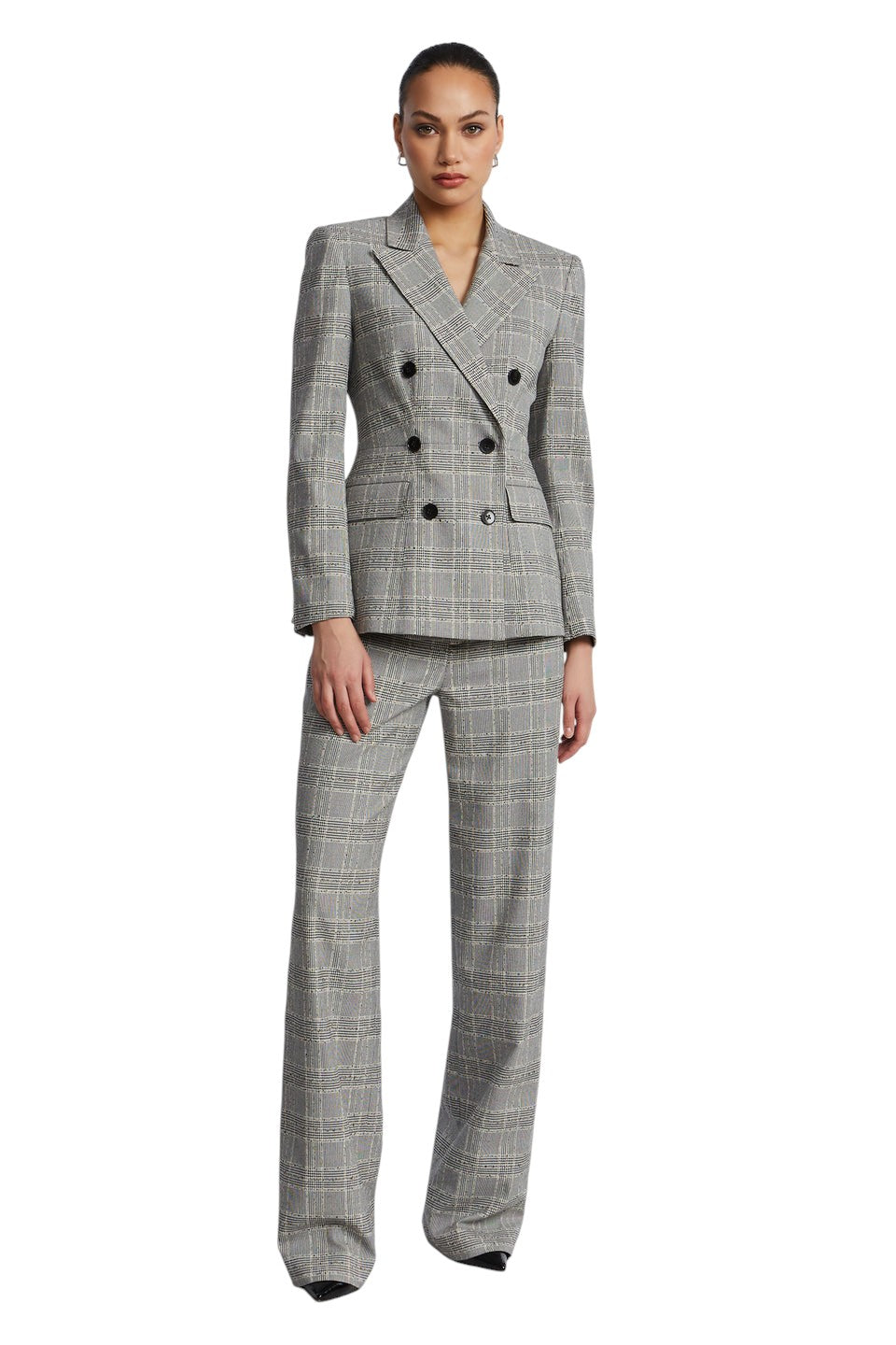 BCBGMAXAZARIA GLEN PLAID BLAZER