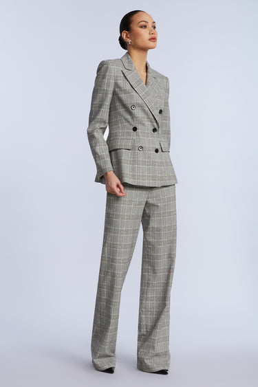 BCBGMAXAZARIA GLEN PLAID BLAZER