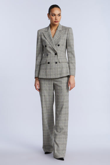 BCBGMAXAZARIA GLEN PLAID BLAZER