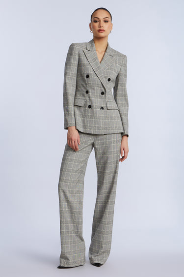 BCBGMAXAZARIA GLEN PLAID BLAZER