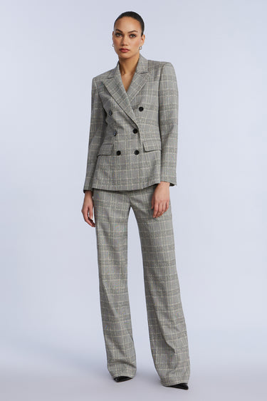 BCBGMAXAZARIA GLEN PLAID BLAZER
