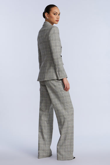 BCBGMAXAZARIA GLEN PLAID BLAZER