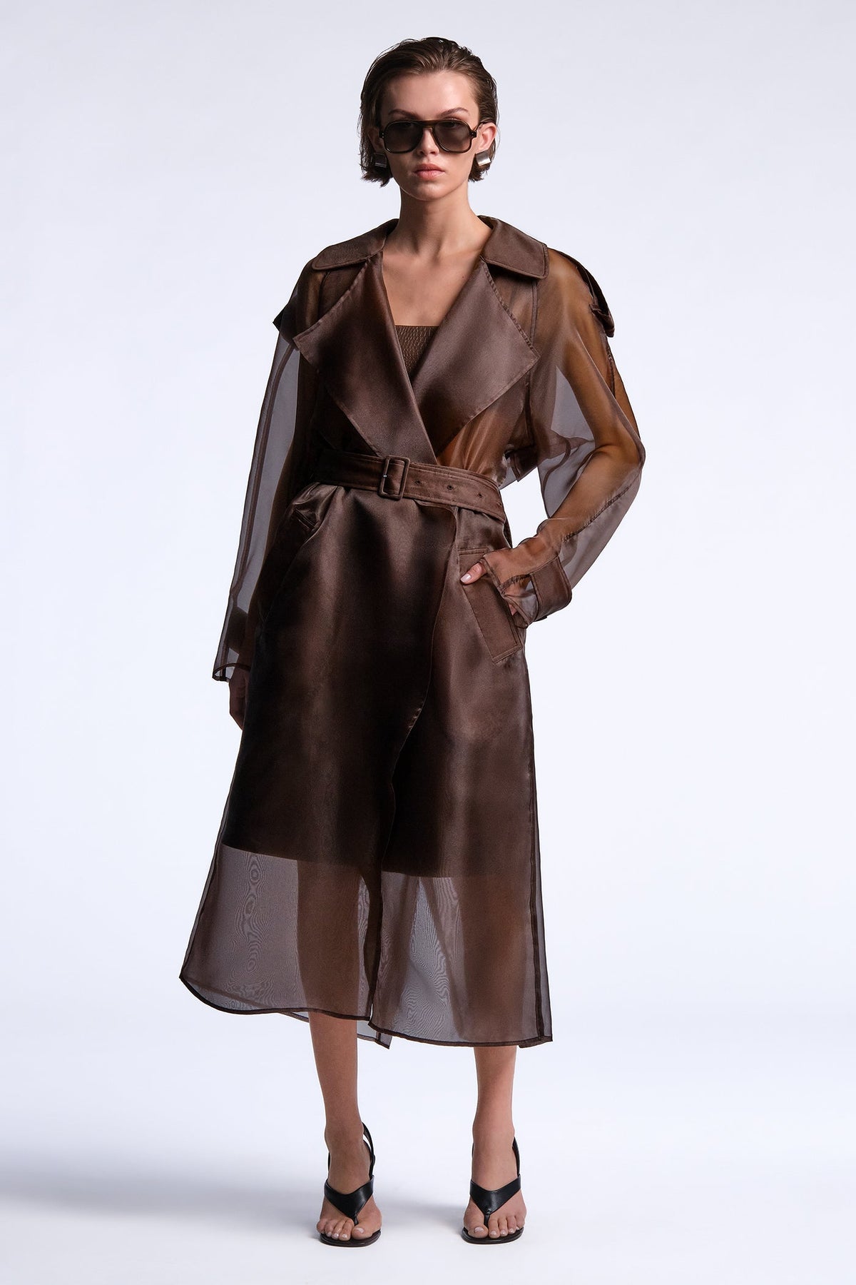 BCBGMAXAZARIA Adelle Trench Coat
