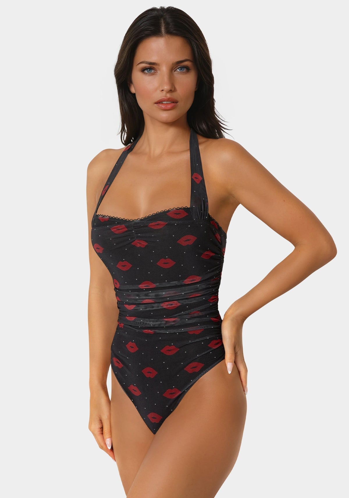 Bebe Halter Neck Bodysuit
