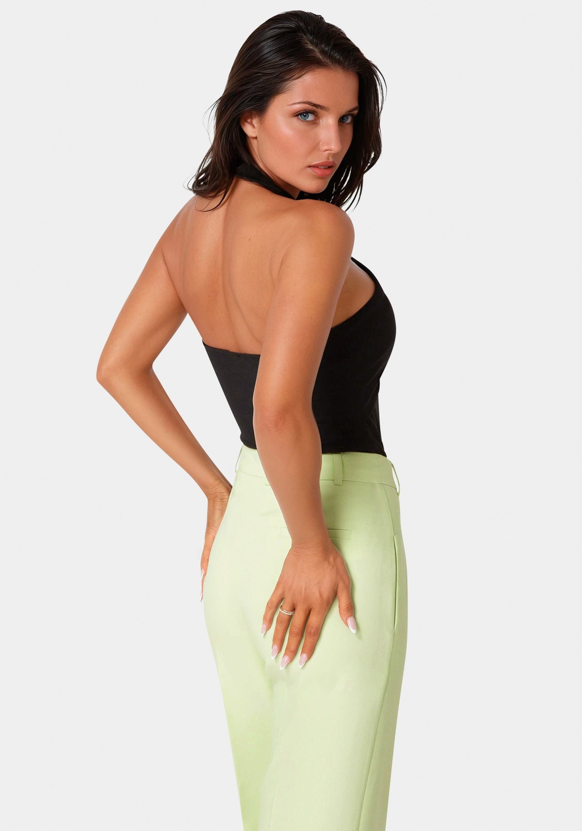 Bebe Halter Neck Bodysuit