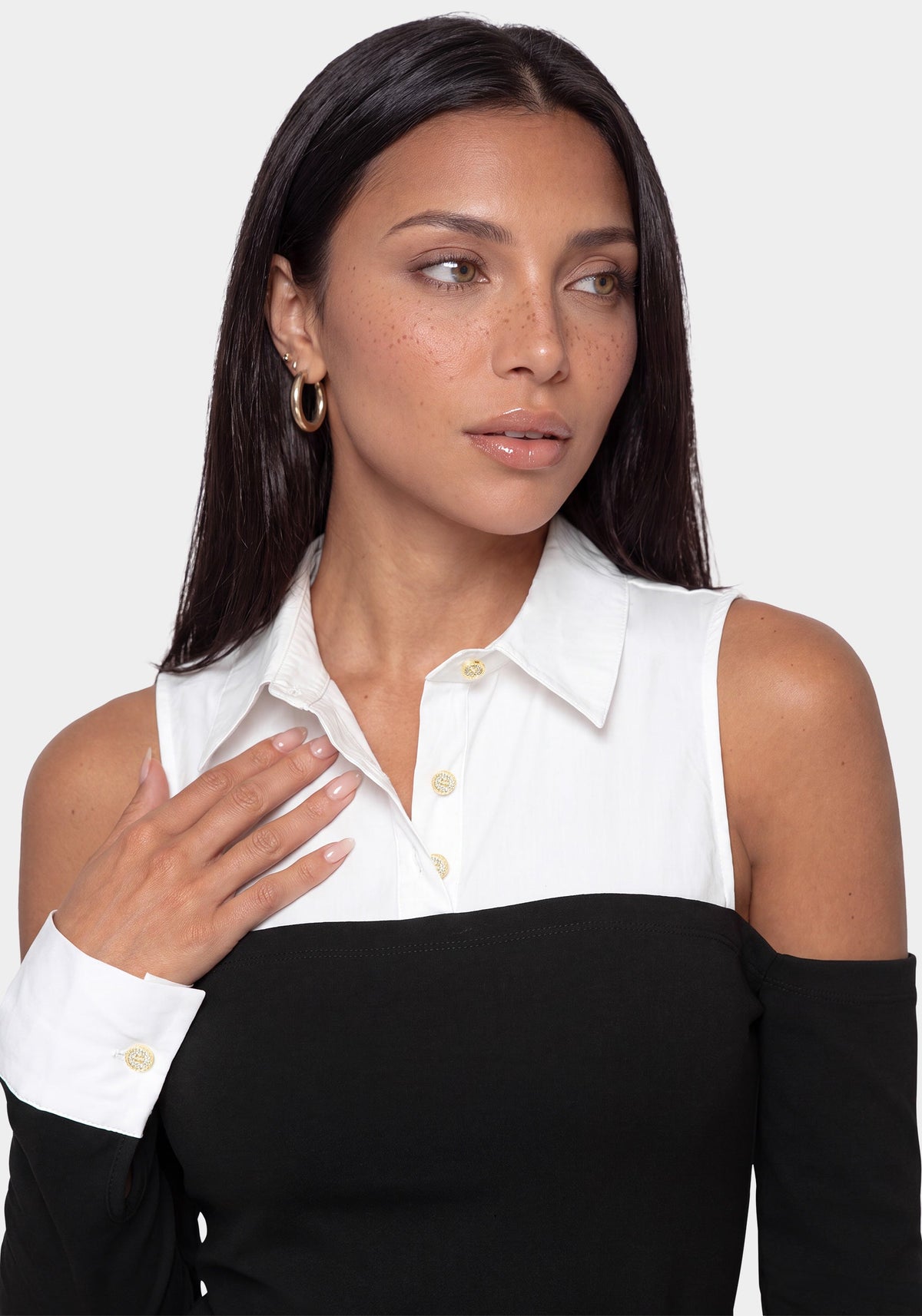 Shirting Look Bodysuit
