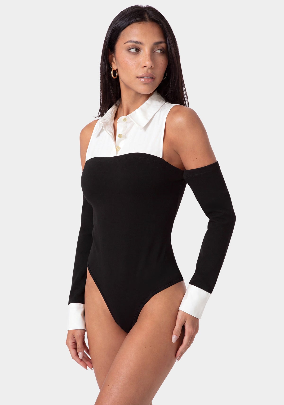 Shirting Look Bodysuit