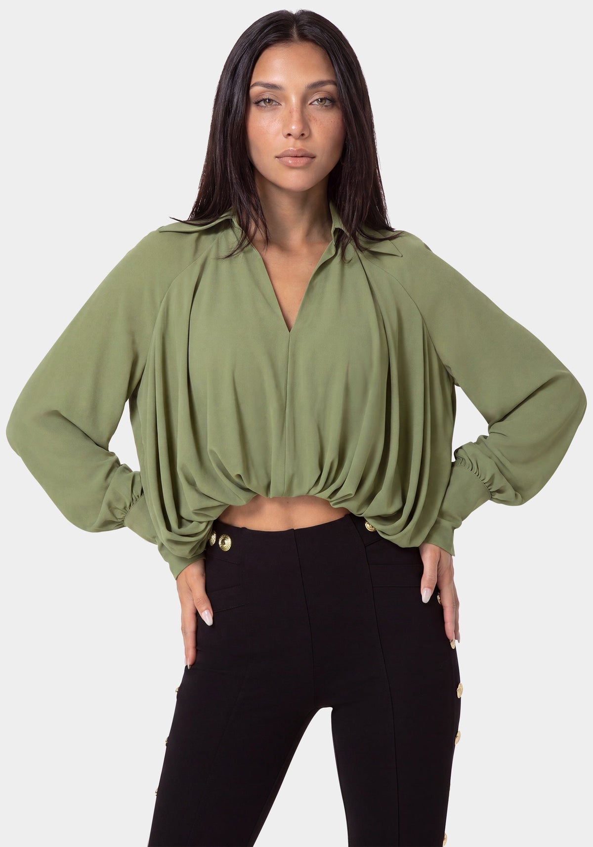Sheer Bubble Blouse