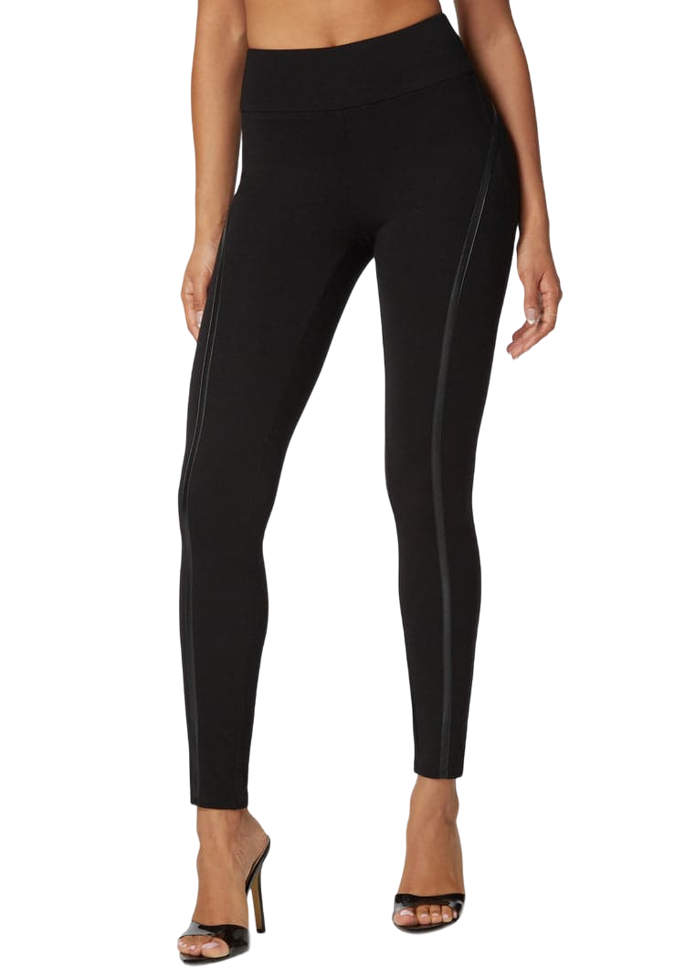 Bebe High Waist Vegan Leather Details Pdr Legging