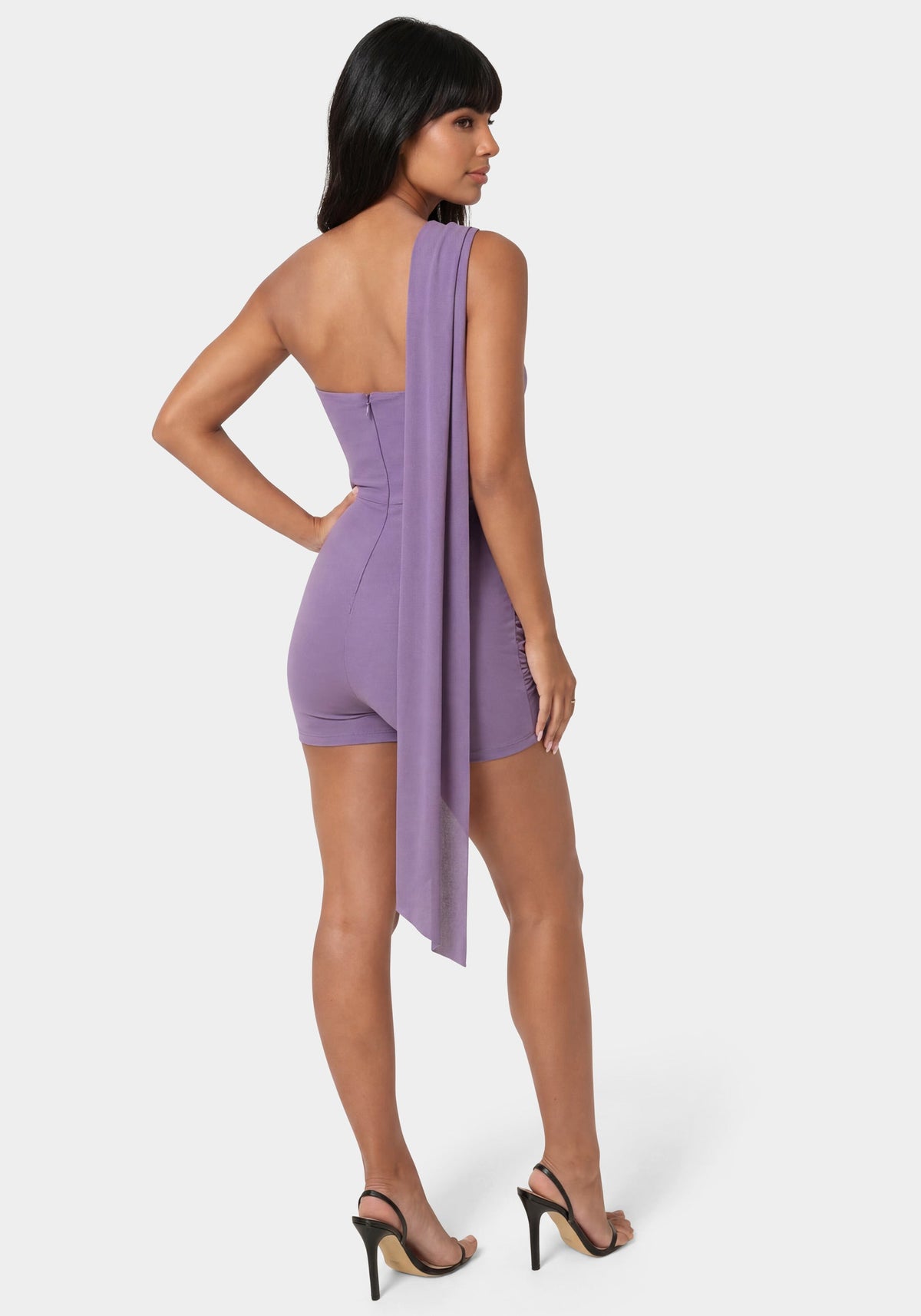Bebe Draped Sweetheart Romper