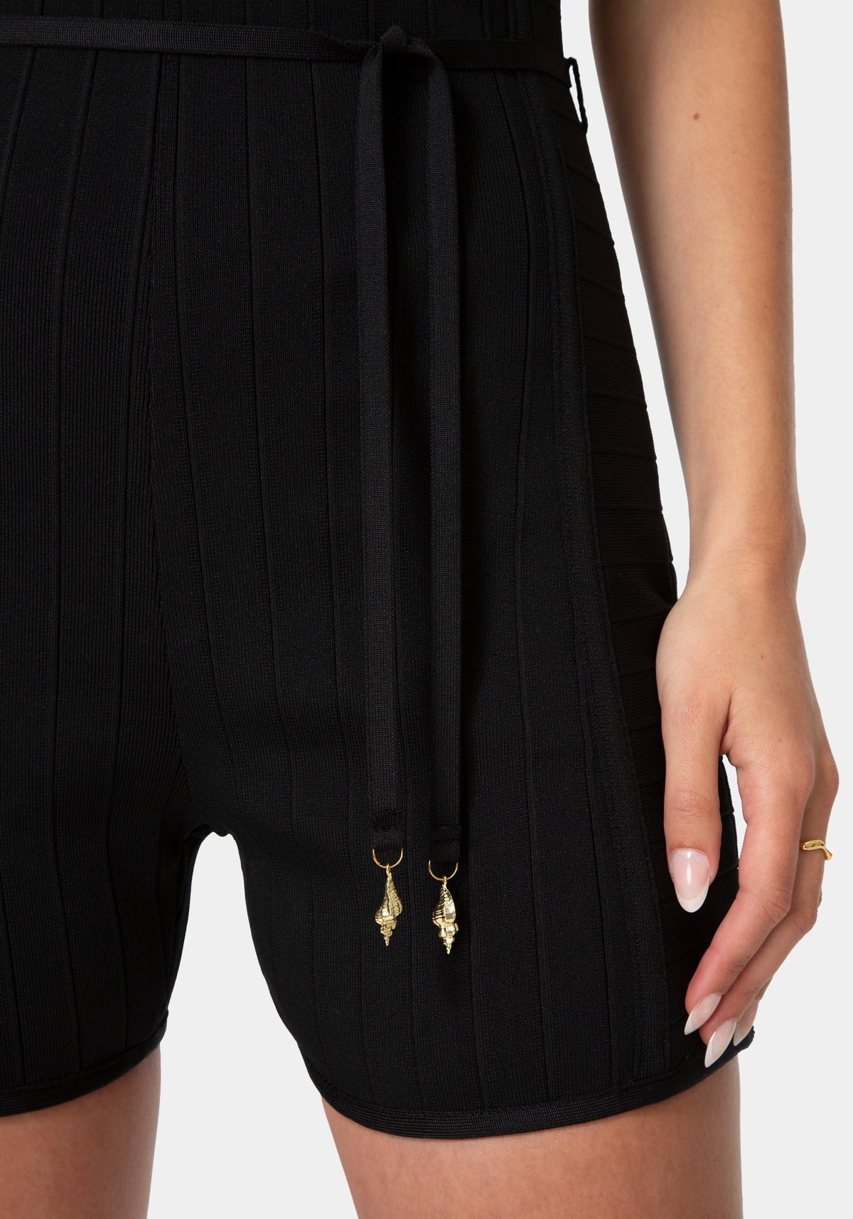 Bebe Bandage Knit Romper
